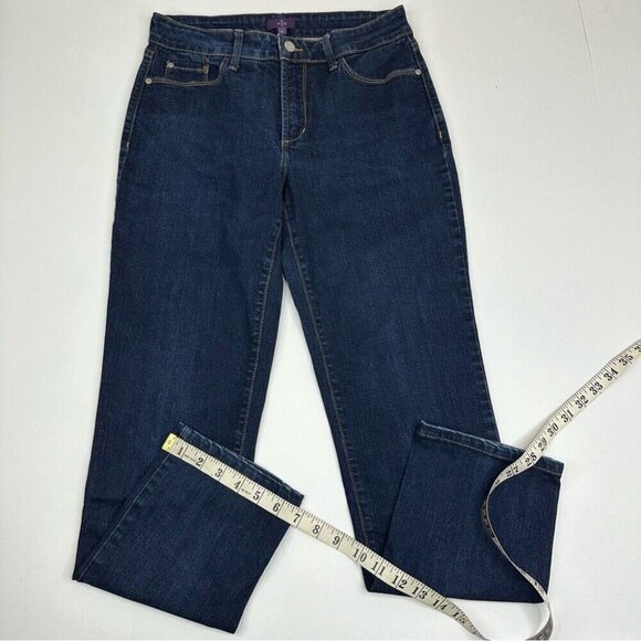 NYDJ Women's Dark Wash Mid-Rise Skinny Fit Denim Jeans 6/W28.25/L27.5 - Picture 11 of 11